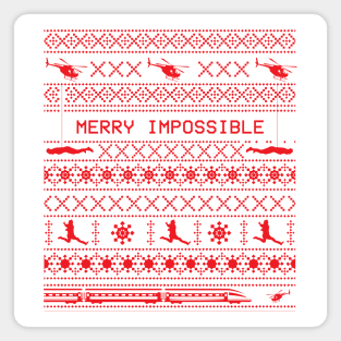 Merry Impossible Holiday Sweater Magnet